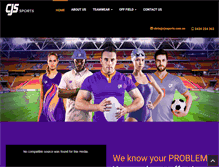 Tablet Screenshot of cjssports.com.au